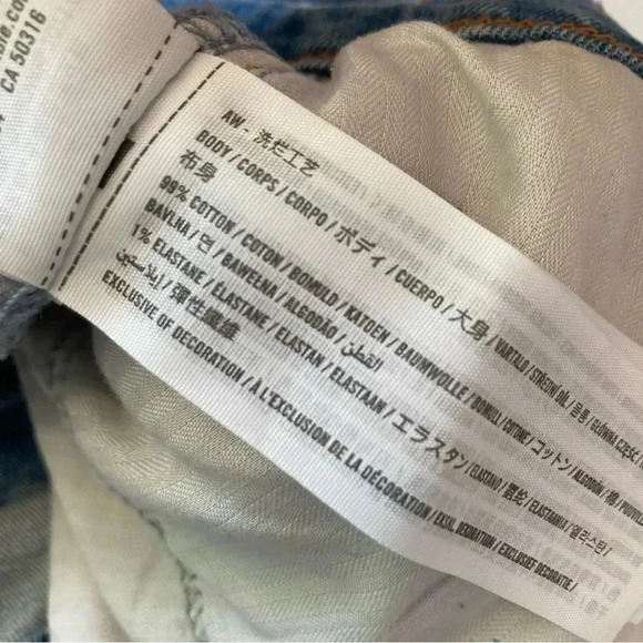 Abercrombie‎ & Fitch Ankle Straight Ultra High Rise Curve Love Jeans Size 35/20R - Picture 8 of 11